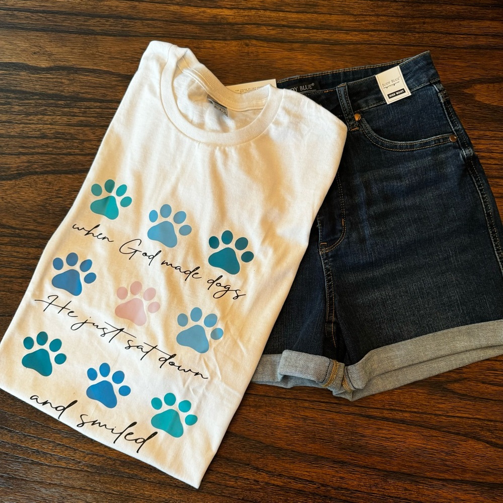 Custom T-shirt - “Paw Print”- your color choice of shirt and design.